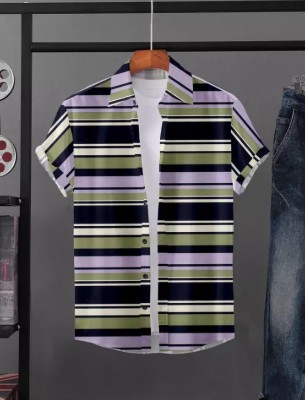 fitoda fashion Men Striped Casual Multicolor Shirt