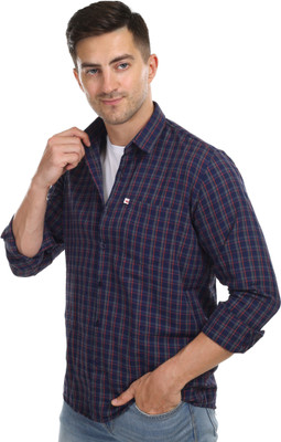 Trending Ayansh Men Solid Casual Brown, Dark Blue Shirt