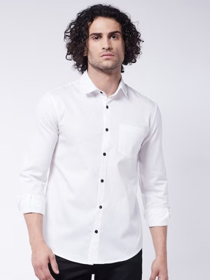 ShirtSqure Fashion Men Solid Formal White Shirt
