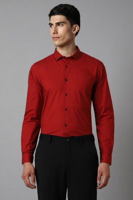 LOUIS PHILIPPE Men Solid Formal Red Shirt