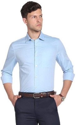 The style grove Men Solid Casual Yellow Shirt