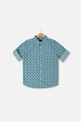Allen Solly Boys Checkered Casual Blue Shirt