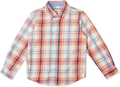 Pepe Jeans Boys Checkered Casual Multicolor Shirt
