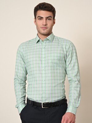 KILLER Men Checkered Casual Green Shirt