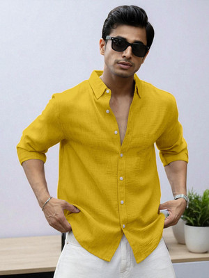 Yanthhi Men Solid Casual Multicolor Shirt