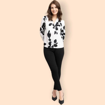 KALLAXI Women Printed Casual Multicolor Shirt