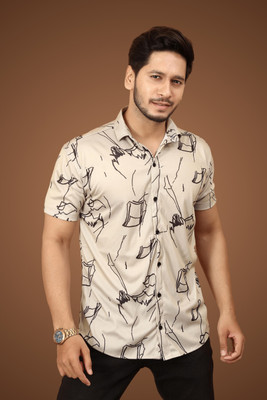 TOIX Men Printed Casual Multicolor Shirt