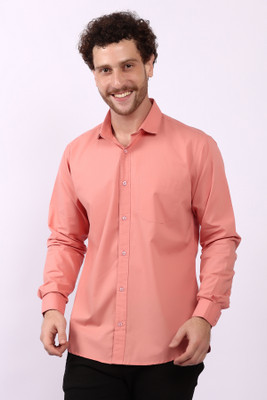 TRENDY OWL Men Solid Casual Red Shirt