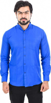 Lee Cross Men Solid Casual Blue Shirt
