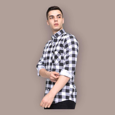 Shiv Fashion Trend Men Checkered Casual Multicolor Shirt