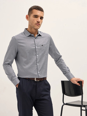 THE BEAR HOUSE Men Printed Formal Black, White Shirt