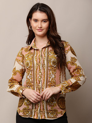 Nobarr Women Printed Casual Multicolor Shirt
