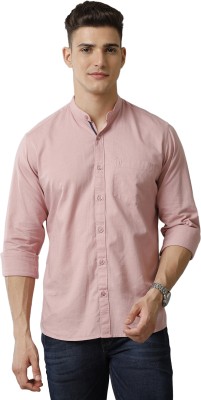 CAVALLO BY LINEN CLUB Men Solid Casual Pink Shirt