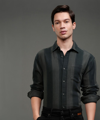 HIGHLANDER Men Striped Casual Multicolor Shirt