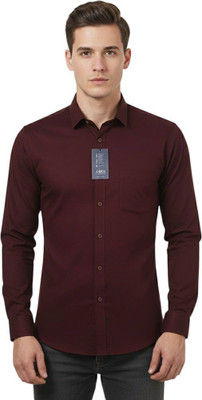 JAKSWEARTHE MOMENT Men Solid Casual Maroon Shirt