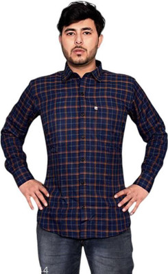 VK WINTER WEAR Men Checkered Casual Multicolor Shirt