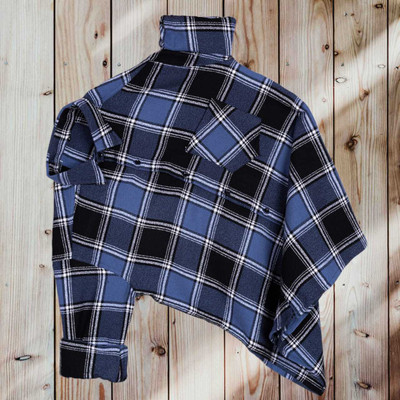 Mvraj Fashion Men Checkered Casual Blue Shirt