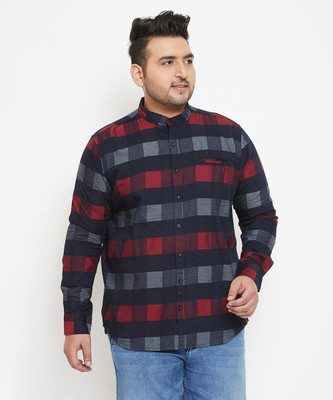 Instafab Plus Men Checkered Casual Multicolor Shirt