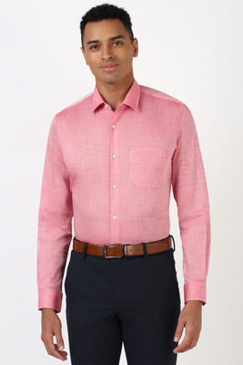 PETER ENGLAND Men Solid Formal Red Shirt