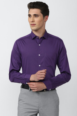 PETER ENGLAND Men Solid Formal Purple Shirt