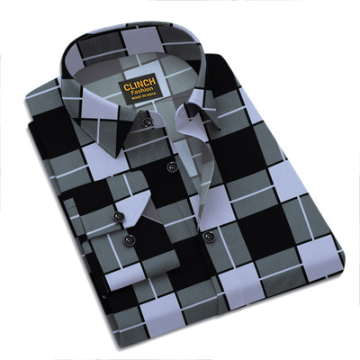 SHUBHFLAX Men Striped Formal White Shirt