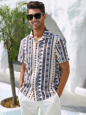 Leriya Fashion Men Printed Casual Multicolor Shirt