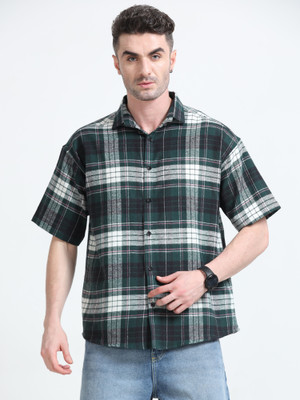 Kolor Fusion Men Checkered Casual Multicolor Shirt
