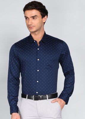 PETER ENGLAND Men Printed Formal Blue Shirt