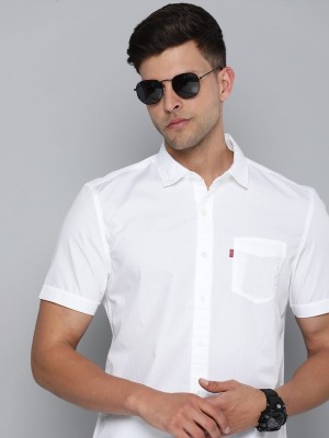 LEVI'S Men Solid Casual White Shirt