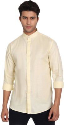 Vida Loca Men Solid Casual Beige Shirt