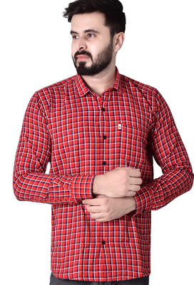 Trending Ayansh Men Solid Casual Dark Blue, Orange, White Shirt