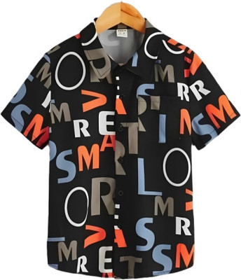 ROAMIES Boys Printed Casual Multicolor Shirt