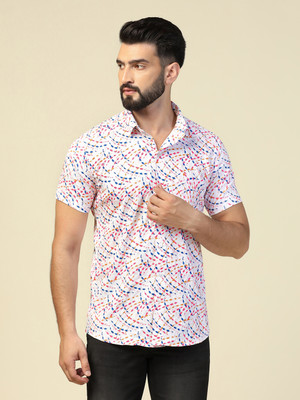 TAHVO Men Printed Casual Multicolor Shirt