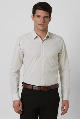 PETER ENGLAND Men Checkered Formal Grey Shirt