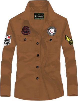 GreenFlair Men Solid Casual Multicolor Shirt