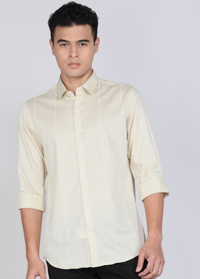 PETER ENGLAND Men Printed Casual Maroon Shirt