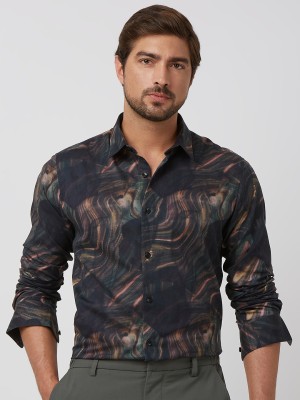 MUFTI Men Printed Casual Multicolor Shirt