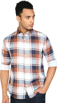 Kolor Fusion Men Checkered Casual Multicolor Shirt