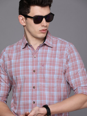 WROGN Men Solid Casual Pink Shirt