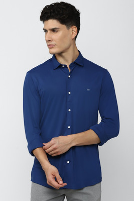 PETER ENGLAND Men Solid Casual Blue Shirt