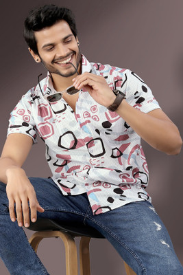 Marmic Fab Men Printed Casual Multicolor Shirt