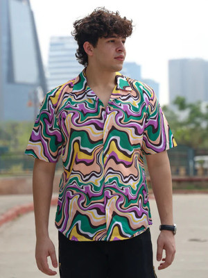 PRIMEFIELD Men Dyed/Ombre Casual Multicolor Shirt
