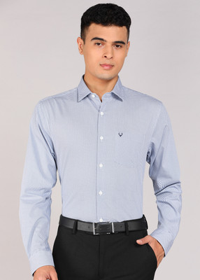 Allen Solly Men Solid Casual Light Blue Shirt