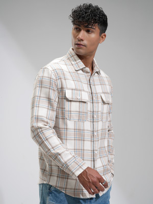 HIGHLANDER Men Checkered Casual Multicolor Shirt