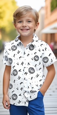 Sparrow ENTERPRISE Boys Printed Party Multicolor Shirt