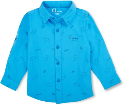 Gj Baby Baby Boys Printed Casual Blue Shirt