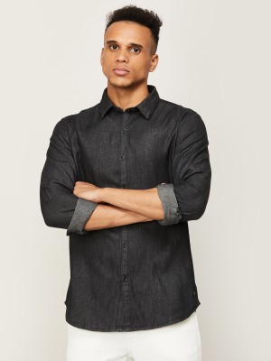 Fame Forever by Lifestyle Men Solid Casual Black Shirt