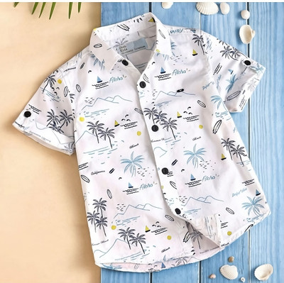 Vikita Enterprise Boys Printed Casual Multicolor Shirt