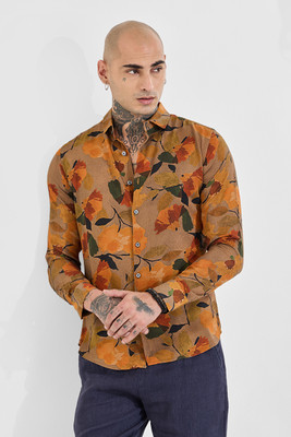 Snitch Men Printed Casual Multicolor Shirt