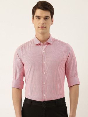 INVICTUS Men Striped Casual Red Shirt